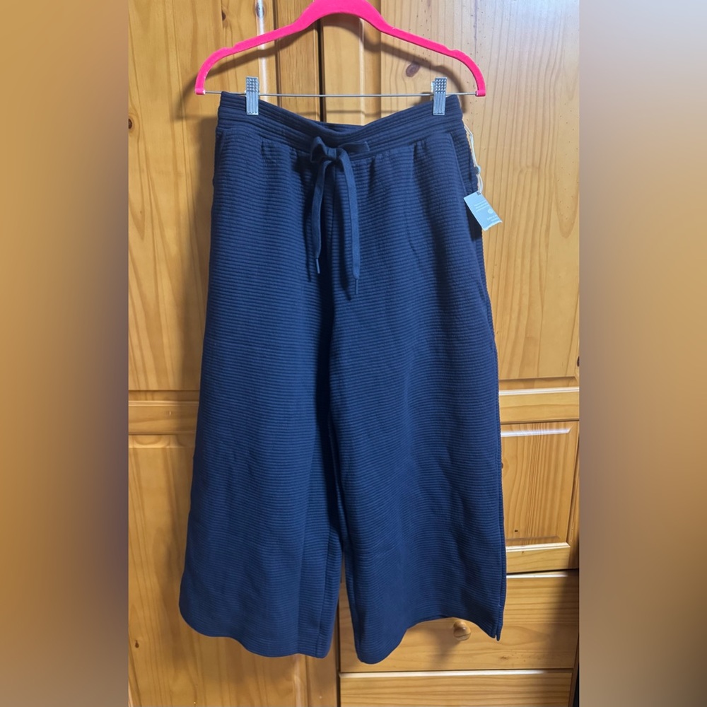 ZELLA OTTOMAN WIDE LEG ANKLE PANTS